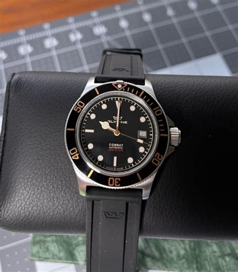 glyserine subcompact watch breitling|Glycine Combat Sub Gilt Hands.